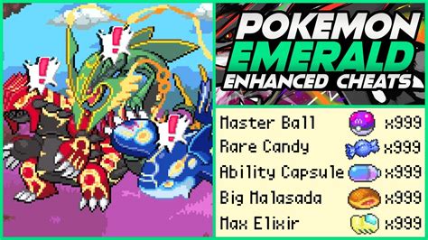 pokemon enhanced emerald cheats.